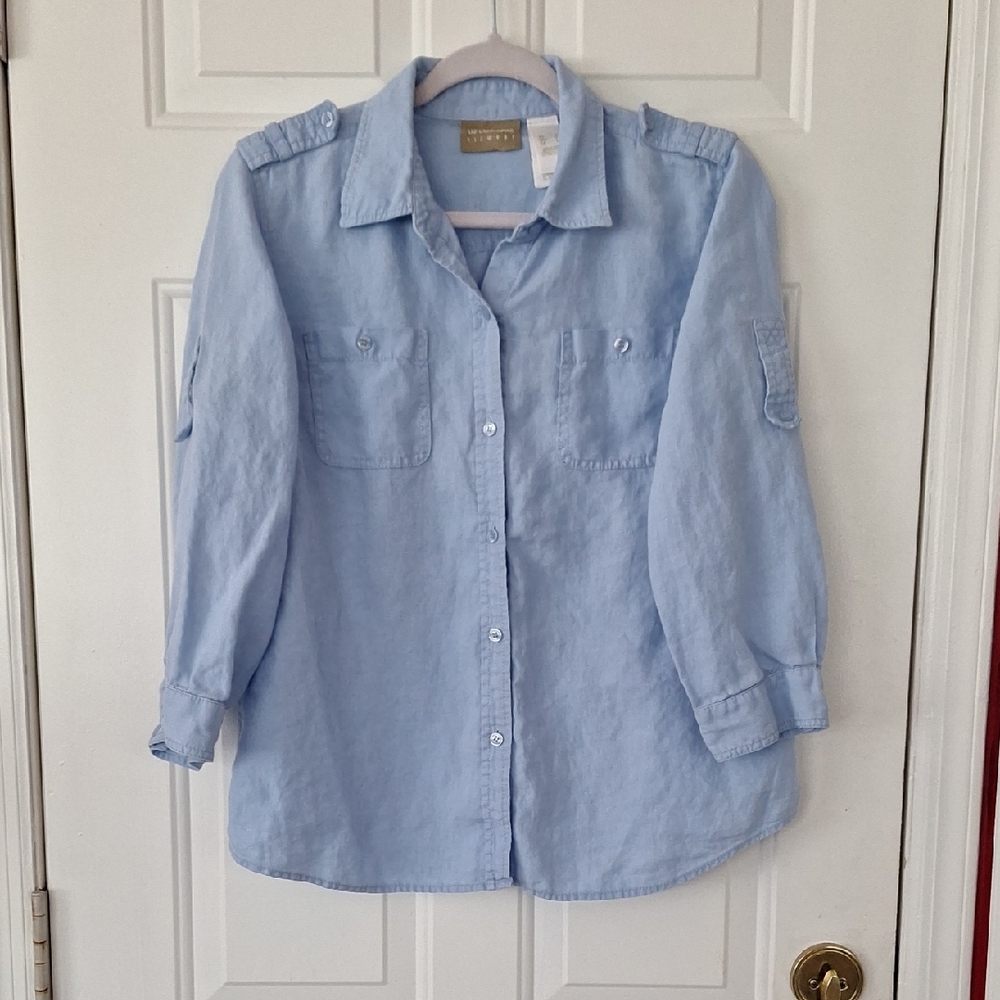 Liz Claiborne Light Blue Button Down Shirt